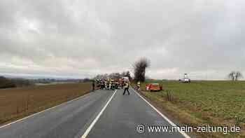 Nachtrag: Schwerer Verkehrsunfall auf der B421, Gemarkung Panzweiler - Rhein-Zeitung