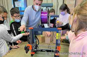 Das FabLab des Lucas-Cranach-Campus Kronach lässt die Kinder der Grundschule Steinwiesen kreativ austoben. - Fränkischer Tag