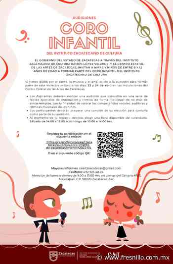 Inicia Gobierno de Zacatecas audiciones para integrar Coro Infantil del IZC » FresnilloMX - FresnilloMX