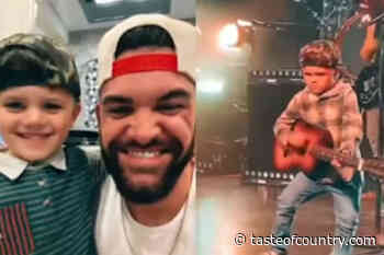 WATCH: Dylan Scott's 4-Year-Old Son Joins Dad on Stage Like a 'Dang Rockstar' - Taste of Country