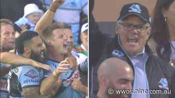 Scott Morrison goes nuts as Sharks pinch incredible post-siren victory - Wide World of Sports