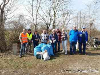 16.3.2022 - Mitglieder der BN-Ortsgruppe beteiligen sich an einer Müllsammelaktion - Meitingen - myheimat.de