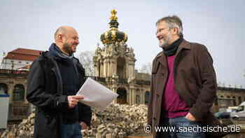 Dresden: Zwingerhof-Sanierung: Überraschende Funde am Kronentor - Sächsische.de