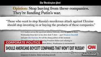 Should Americans boycott companies that won't exit Russia?
