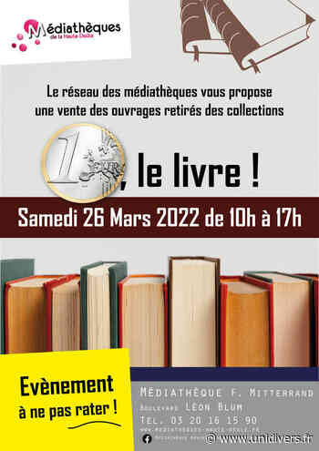 Vente de livres – 1€ le livre Médiathèque François Mitterrand – Annoeullin samedi 26 mars 2022 - Unidivers