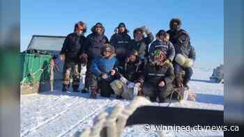 Arviat's Eskimo Point hockey team travels 250 km by snow machine to play hockey - CTV News Winnipeg