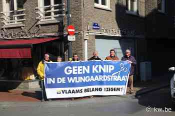 Vlaams Belang Izegem voert opnieuw actie rond knip in de Wijngaardstraat - KW.be - KW.be