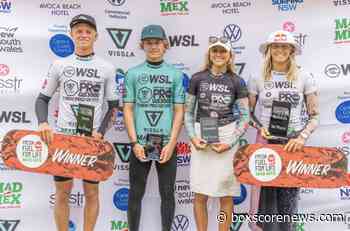 Molly Picklum and Joel Vaughan Show the Strength Central Coast Surfing Winning Central Coast Pro Junior - Boxscore