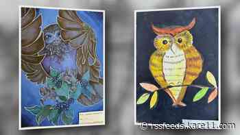 International Owl Center auctions owl paintings done by Ukrainian children