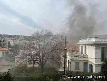 Un feu d'appartement se déclare à Nice, la fumée visible de loin - Nice matin