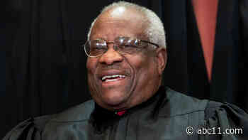 Justice Clarence Thomas hospitalized with infection, Supreme Court says