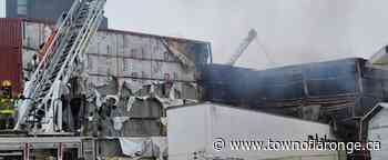 [IMAGES] A factory in Sainte-Claire was destroyed by fire - La Ronge Northerner