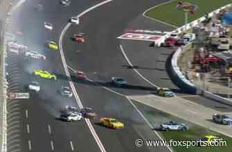 ‘Big One’ triggered by Tyler Reddick’s blown tire
