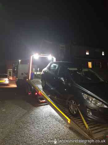 Car seized in Blackburn as driver abandons vehicle