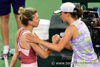 Iga Swiatek reacts to beating Simona Halep in high-level Indian Wells match - Tennis World USA