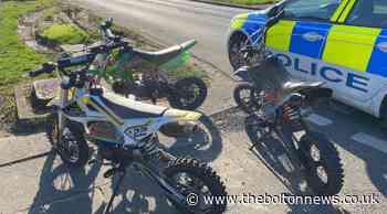 Motorbikes 'to be crushed' after being seized by police in Breightmet, Bolton - The Bolton News
