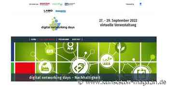 Vorträge gesucht für die digital networking days Nachhaltigkeit - Kunststoff Magazin