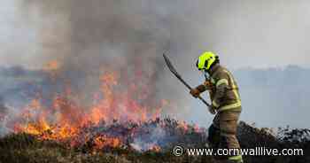 Fifth gorse fire in two weeks engulfs moorland - Cornwall Live