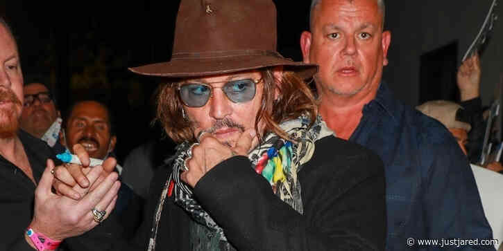 Johnny Depp Stops To Sign Autographs Following A Charity Concert in LA