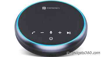 Portronics Talk One Portable Wireless Conference Speaker With 2,600mAh Battery Launched in India