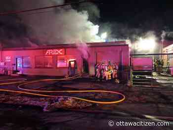 Firefighters douse three-alarm blaze at Clyde Avenue commercial building