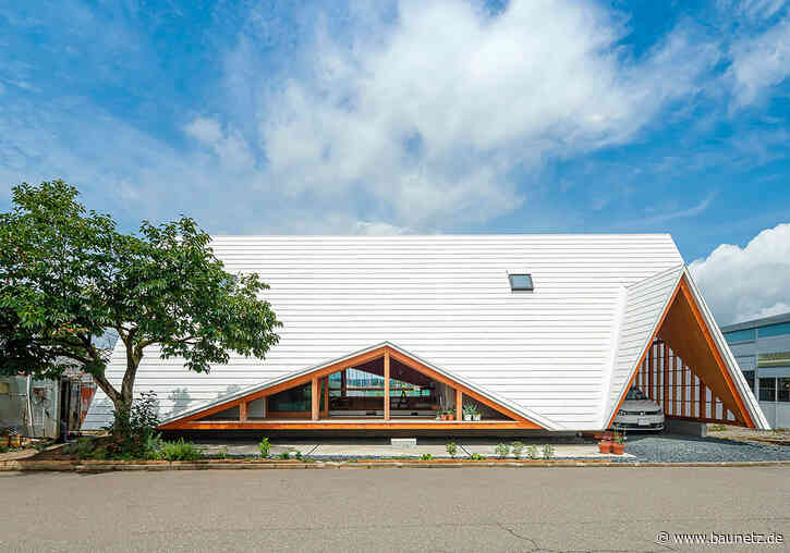 Nurdachhaus für junge Familie
 - Takeru Shoji Architects in Niigata