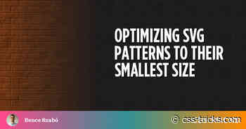 Optimizing SVG Patterns to Their Smallest Size