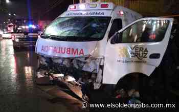 Choca ambulancia; deja cuatro lesionados - El Sol de Orizaba