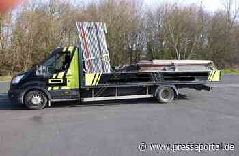 POL-OF: Überladener Gerüstlaster