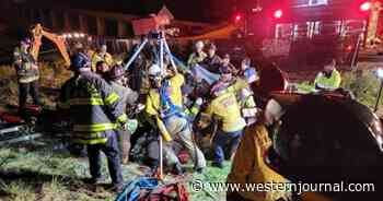 50 First Responders Work for Hours to Rescue Man Trapped 15 Feet Underground in 16-Inch Storm Drain