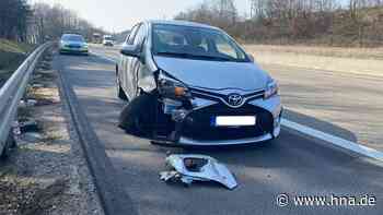 Unfall auf der A7 bei Bad Hersfeld: Auto kracht mit Toyota gegen Schutzplanke - hersfelder-zeitung.de