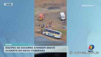 Helicóptero do Saer/Sara auxilia no atendimento de acidente em Nova Itaberaba - ND Mais