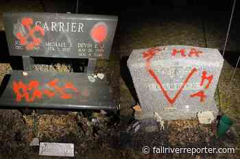 Dozens of gravestones spray painted in Freetown cemetery - Fall River Reporter