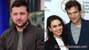 Ukrainian President Zelenskyy thanks Mila Kunis, Ashton Kutcher for raising millions