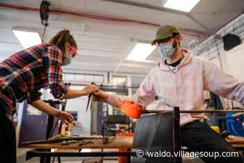 Waterfall Arts expands glassblowing reach with Belfast Community Outreach Program in Education - Republican Journal