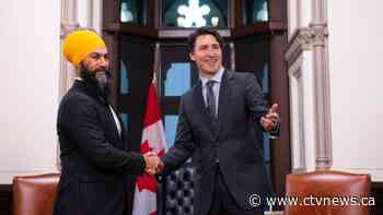 Liberals' deal with NDP will keep Trudeau minority in power for 3 more years