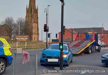 Blackburn: Three-vehicle collision causes delays at busy junction