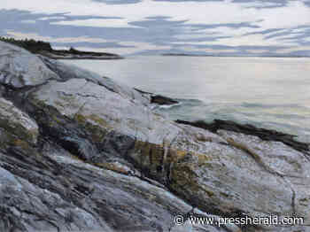 Yarmouth painter displays lifelike water works at local library - Press Herald