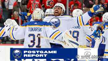 Tokarski posts shutout as Sabres rebound with OT win in Calgary - NHL.com