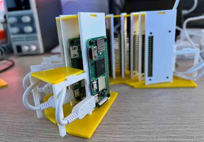Raspberry Pi Zero cluster project inspired by Cray 1 Supercomputer