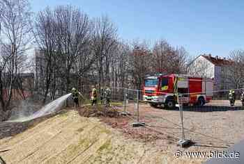 Brand am Bahndamm im Chemnitzer Ortsteil Berndorf | blick.de - Chemnitz - Blick.de