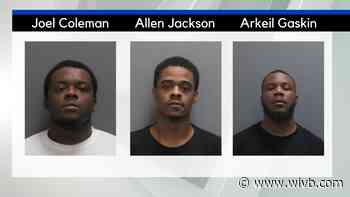 Shots fired, three men arrested on weapons charges in Jamestown