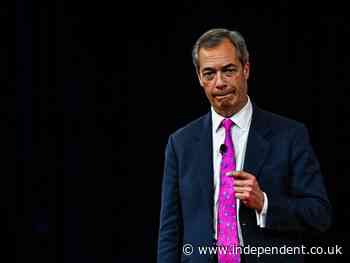 Nigel Farage cancels launch of campaign against net zero after second venue pulls out - The Independent