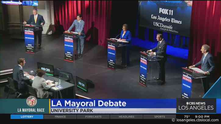 Top 5 Polling LA Mayoral Candidates Face Off In Debate Tuesday Night