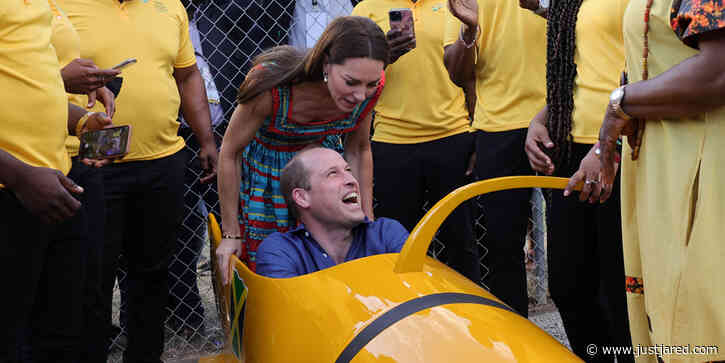 Prince William & Kate Middleton Meet The Jamaican Bobsled Team in Trench Town