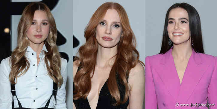 Jessica Chastain Leads The Stars To Ralph Lauren's Fashion Show in NYC