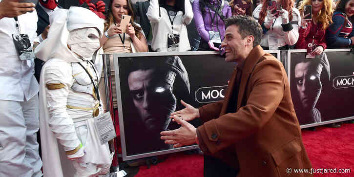 Oscar Isaac Meets A Mini 'Moon Knight' Fan at LA Premiere