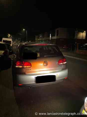 Golf seized as driver tried to give police false details