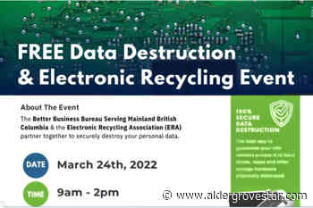Langley electronics recycling event includes data stripping – Aldergrove Star - Aldergrove Star