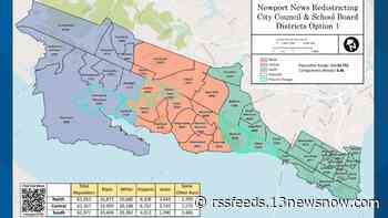 Newport News city leaders voting to redraw city council and school board voting districts